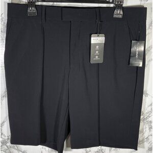 Alfani Mens Black Stretch Alfatech Easy Care & Breathable dress Shorts Size 32